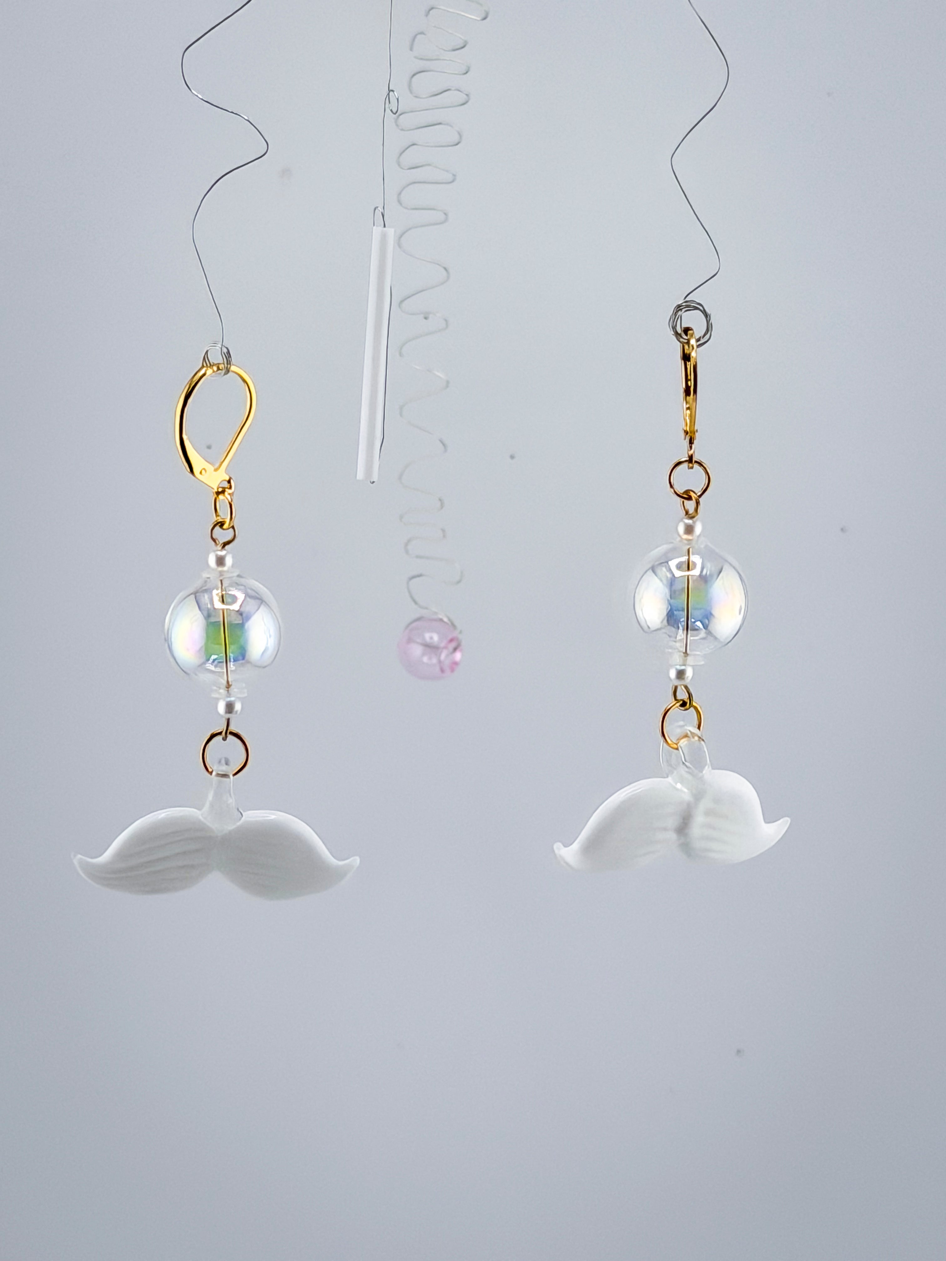 Mustache Earrings