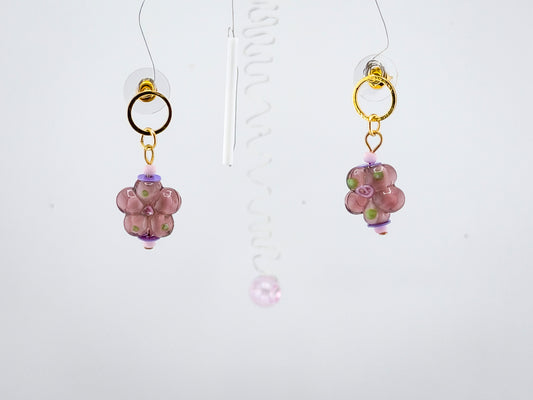 Bloom - Glass Flower Handcrafted Earrings