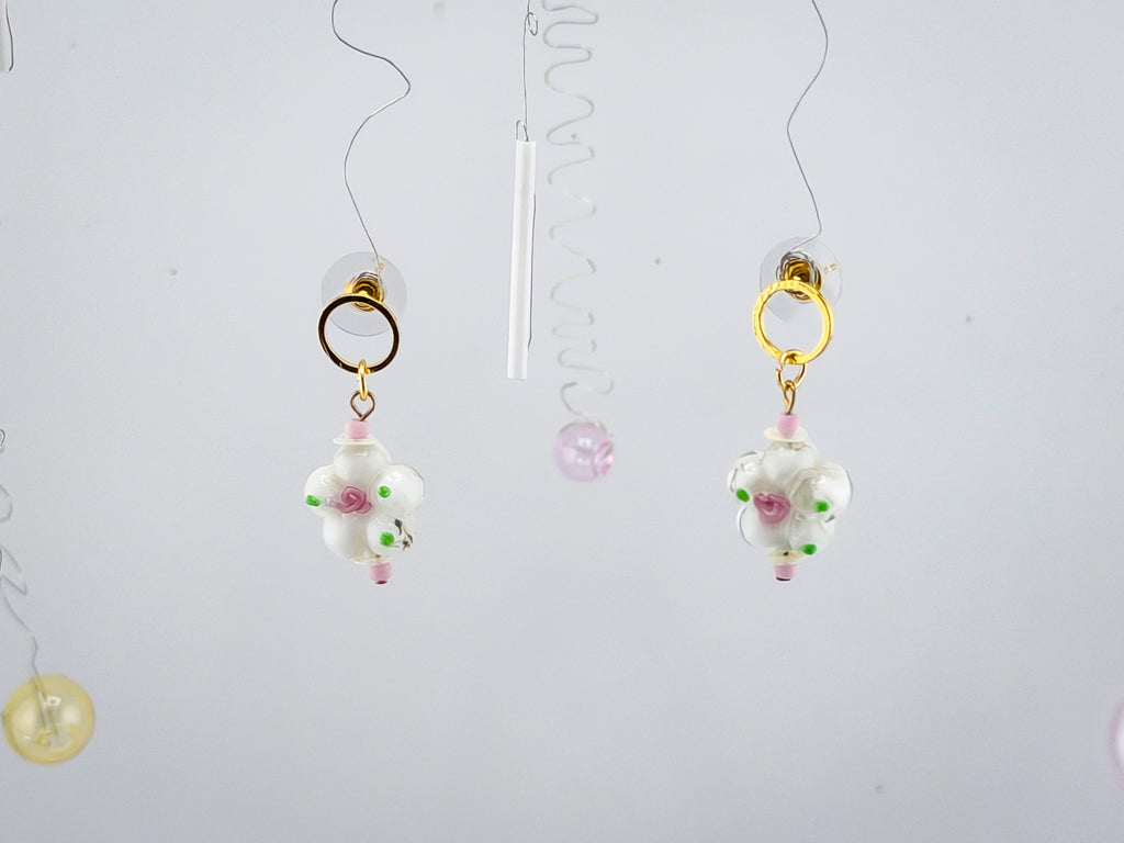 Bloom - Glass Flower Handcrafted Earrings