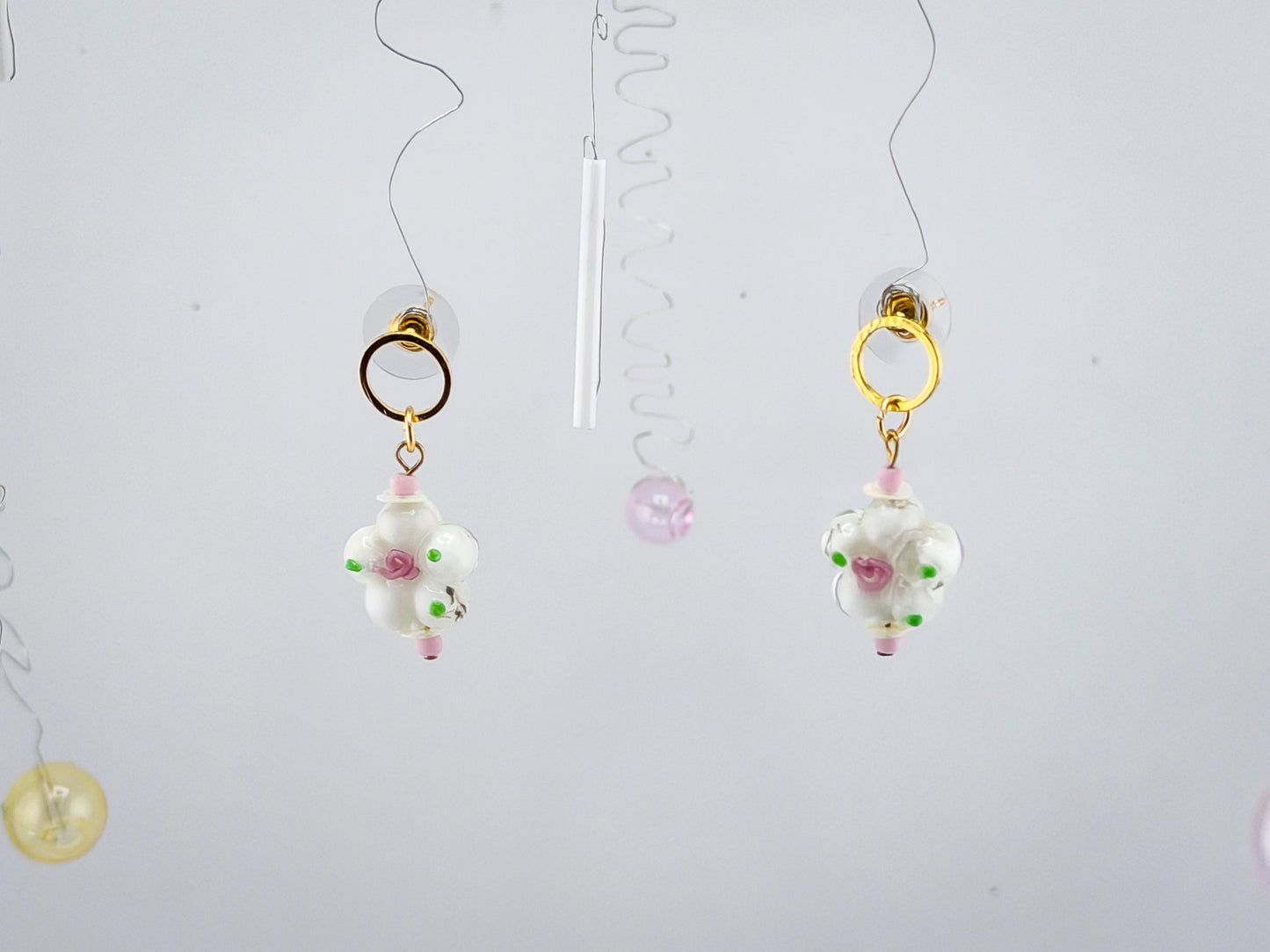 Bloom - Glass Flower Handcrafted Earrings