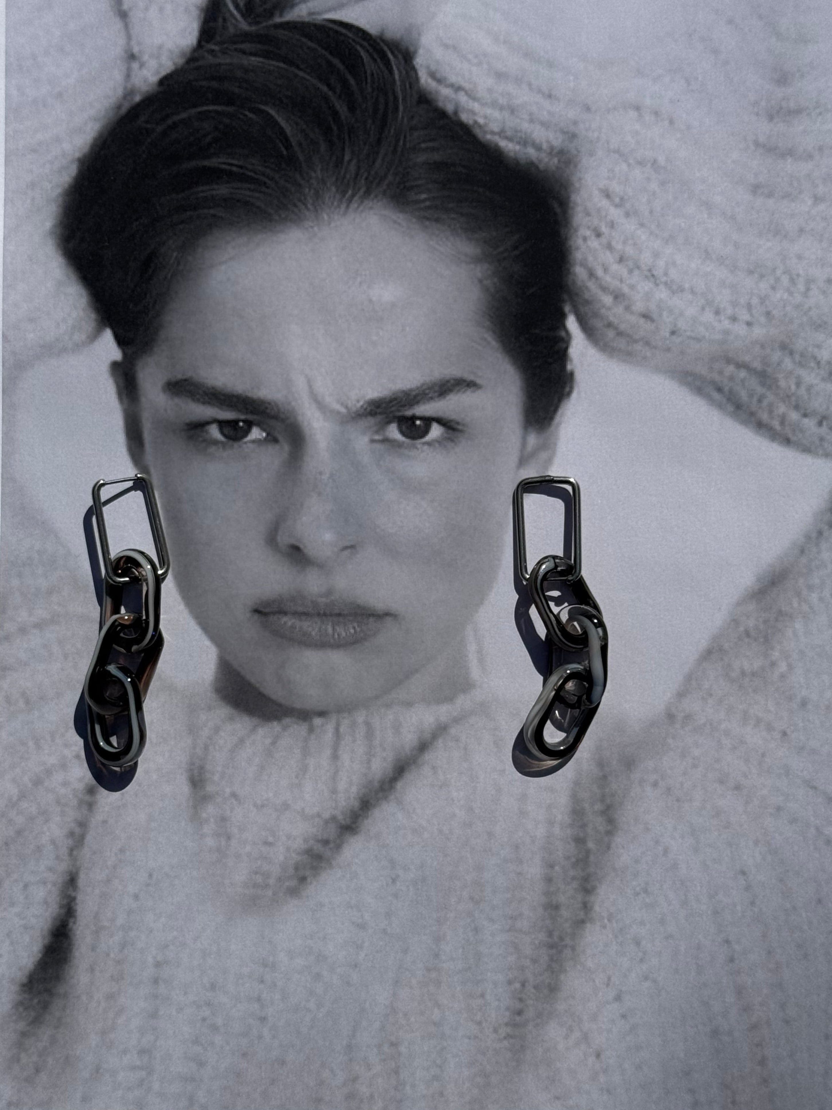 Smoky Chain Earrings