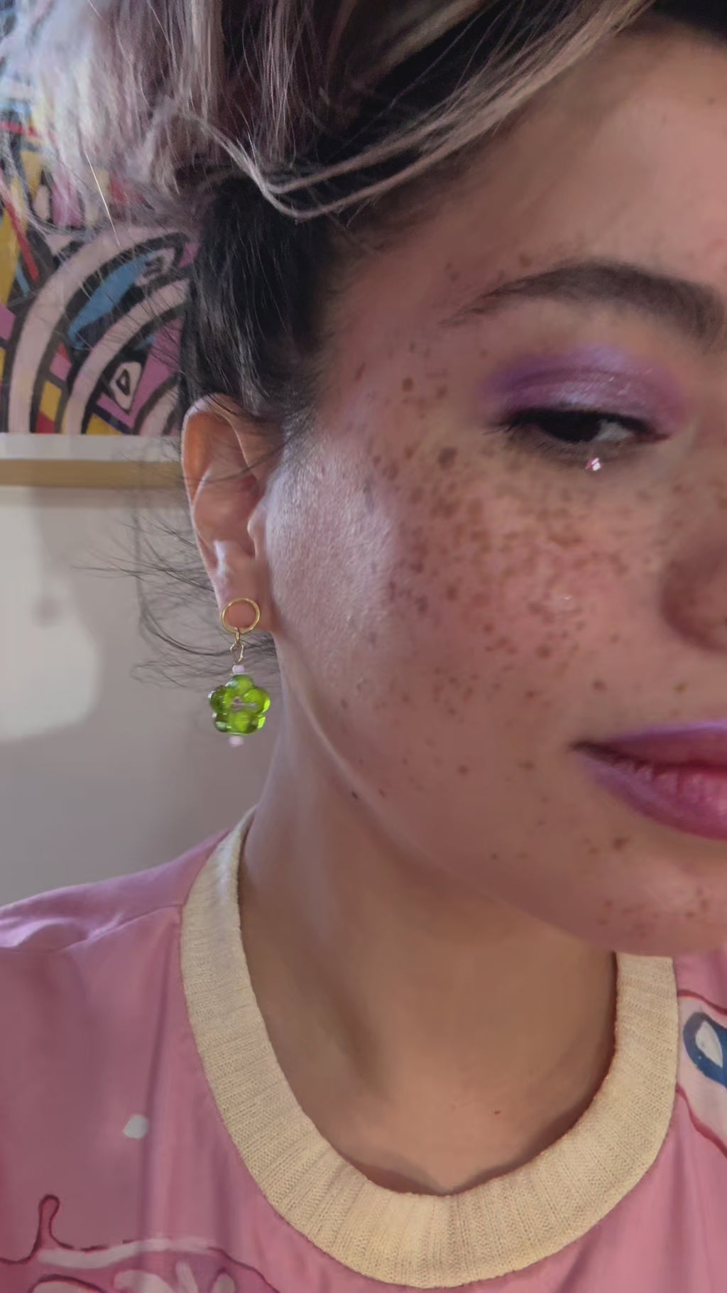 Bloom - Glass Flower Handcrafted Earrings