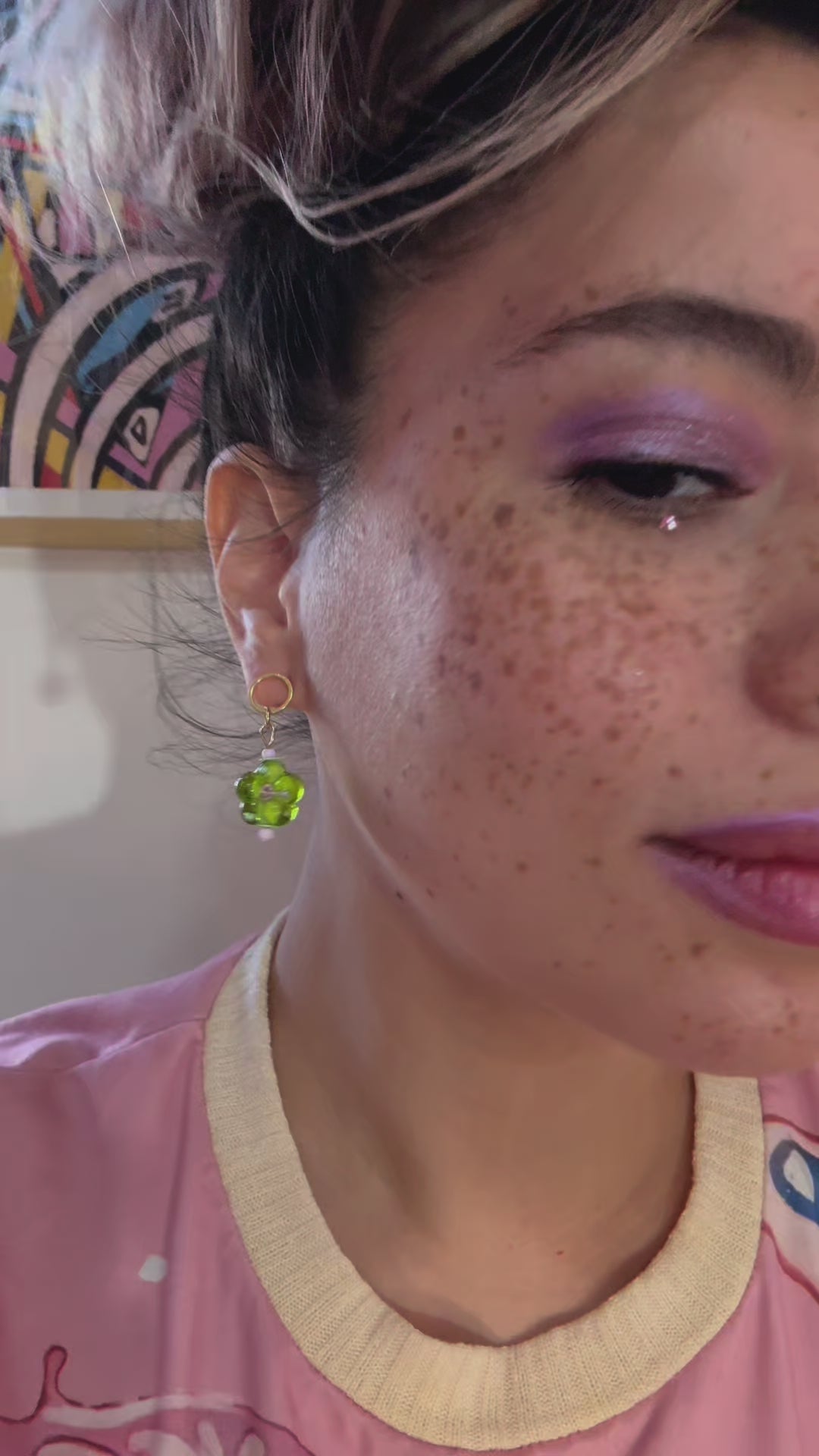 Bloom - Glass Flower Handcrafted Earrings
